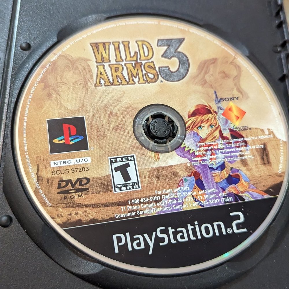 DISK ONLY Wild Arms 3 Retro Video Game ps2 - 2 for $15